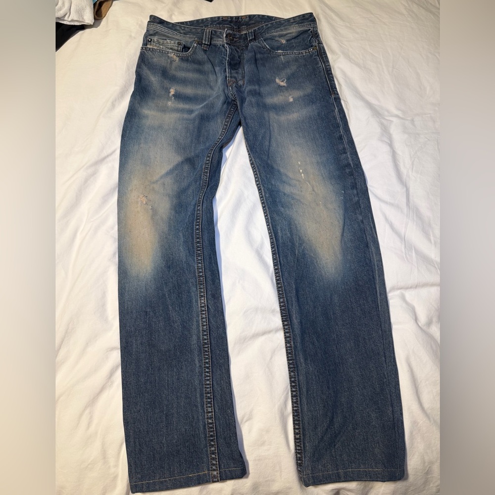 Diesel Safado Stylish Blue Distressed Men's Jeans W29 L32 Unique Find from Rome